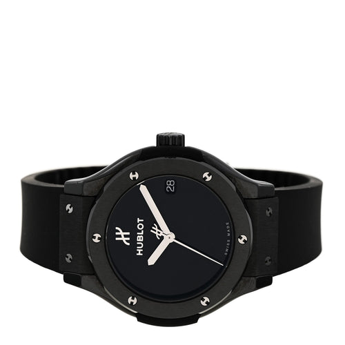Ceramic Rubber 33mm Classic Fusion Black Magic Quartz Watch Black 581.CX.1270.RX.MDM